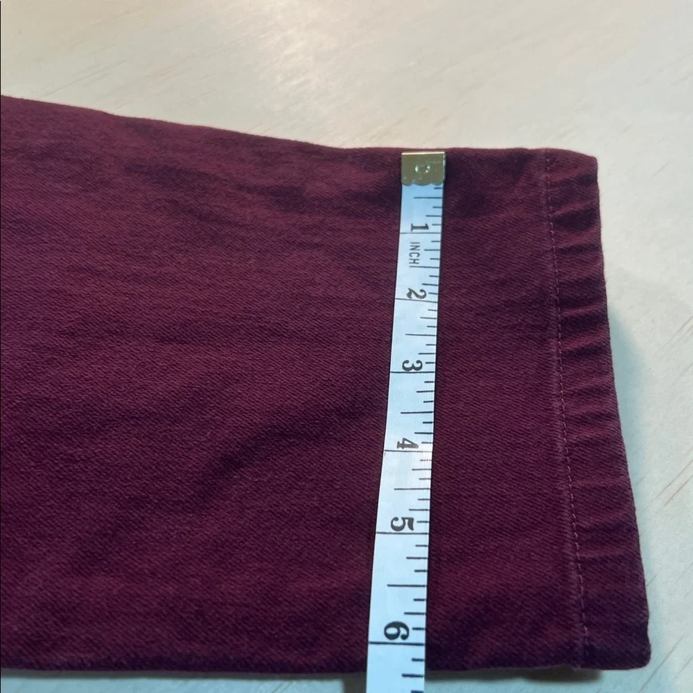 LOFT Rich Burgundy Denim Pants Sz 14
